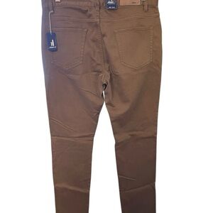 Johnnie-O Terry Khaki Brown Chino 5 Pocket Pants Men’s Size 32 32x34 NWT $178